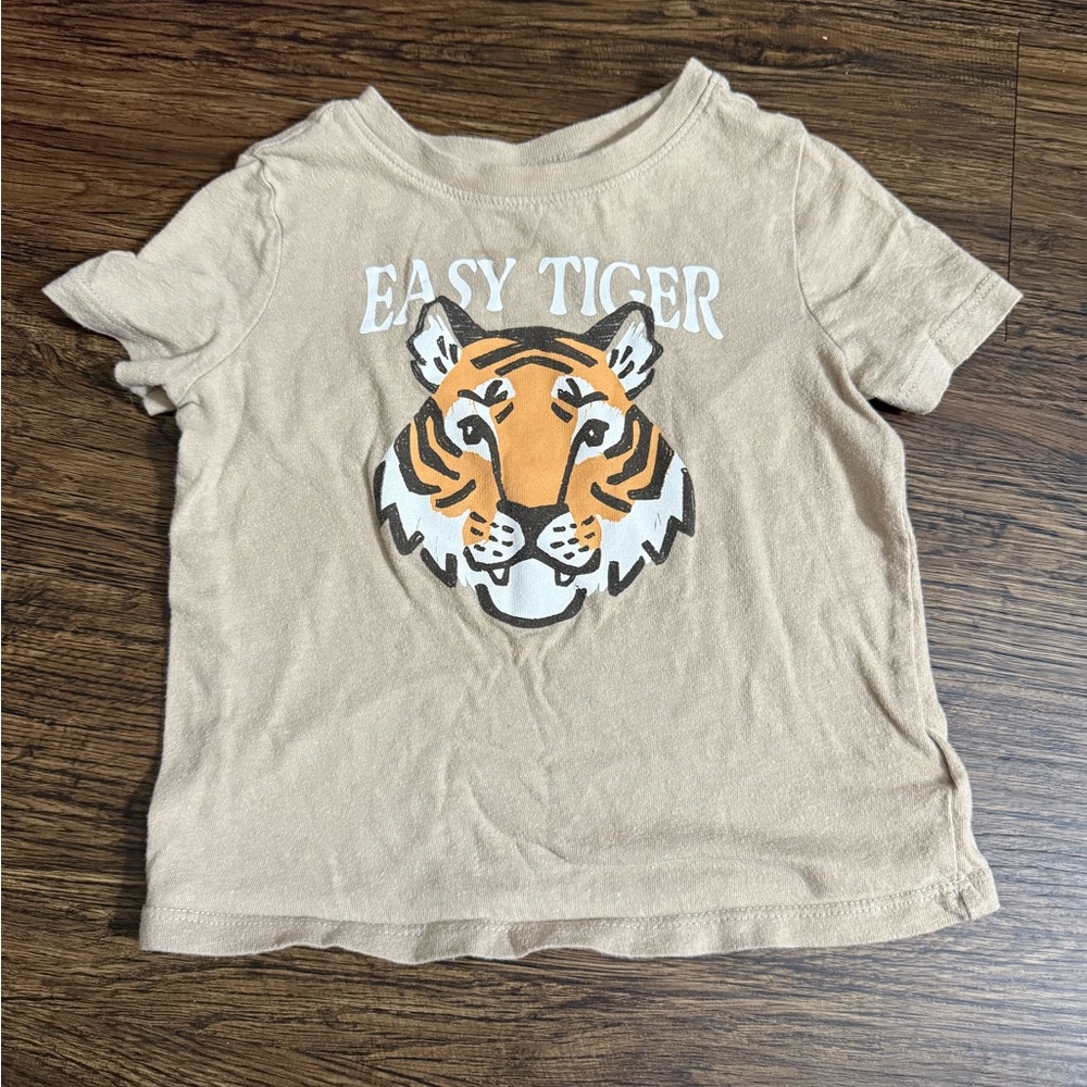 Easy Tiger Tan Kids T-Shirt
